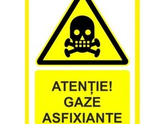 Placuta atentie gaze asfixiante